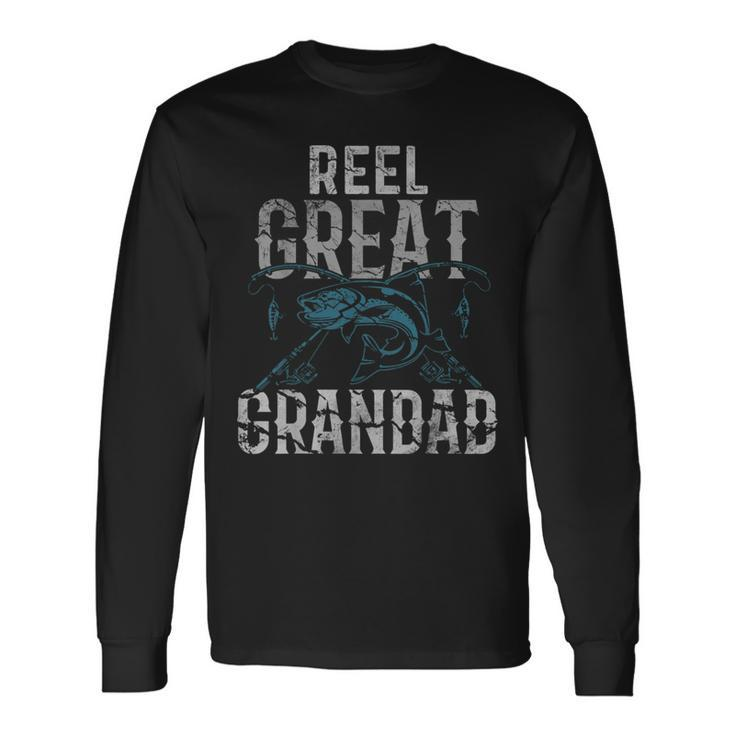Fishermen Reel Great Grandad Fishing Fathers Day Long Sleeve T-Shirt T-Shirt