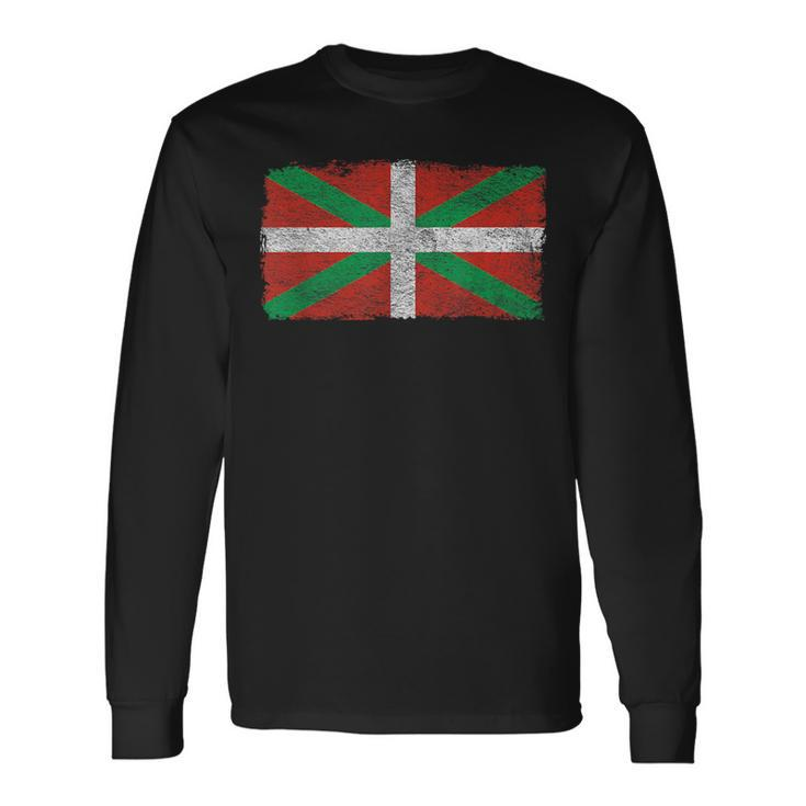 Flag Of The Basque Country Of Icurrina Spain Long Sleeve T-Shirt