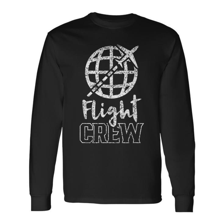 Flight Crew Cabin Crew Attendant Airplane Steward Long Sleeve T-Shirt T-Shirt