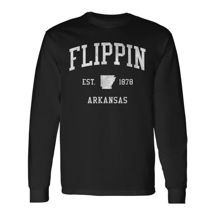 Flippin Ar Vintage Athletic Sports Js01 Long Sleeve T-Shirt