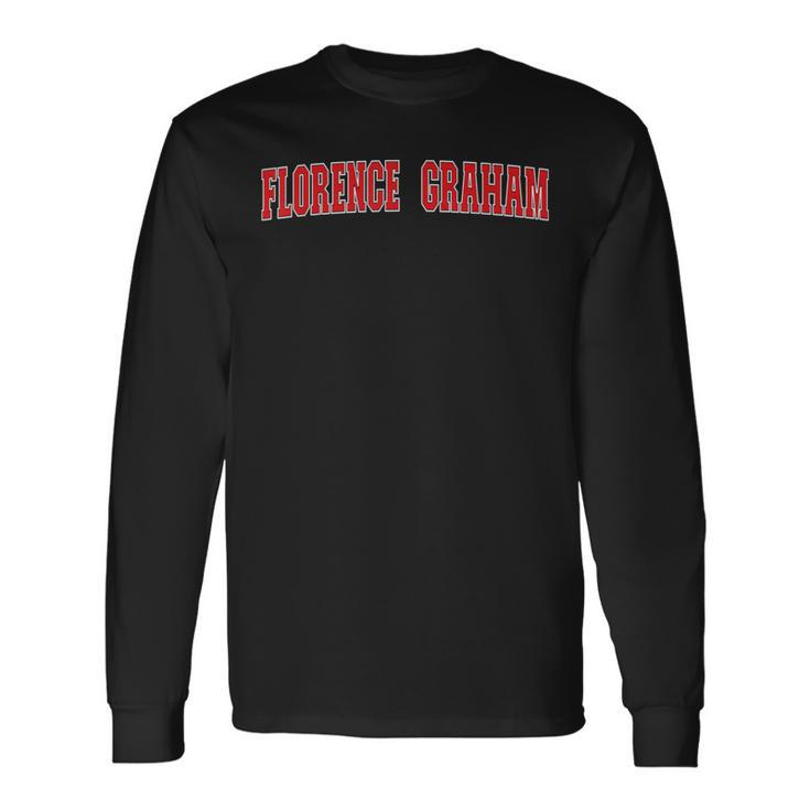 Florence-Graham California Souvenir Trip College Style Red Long Sleeve T-Shirt