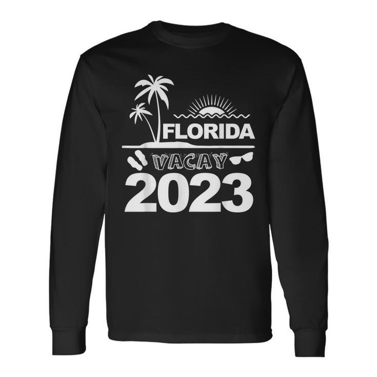 Florida Vacation 2023 Beach Trip Reunion Matching Long Sleeve T-Shirt