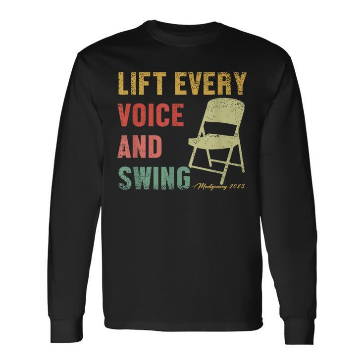 Folding Chair Lift Every Voice And Swing Trending Montgomery Long Sleeve