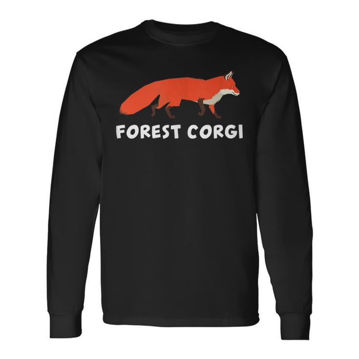 Forest Corgi Fox Renamed Animals Meme Long Sleeve T-Shirt T-Shirt