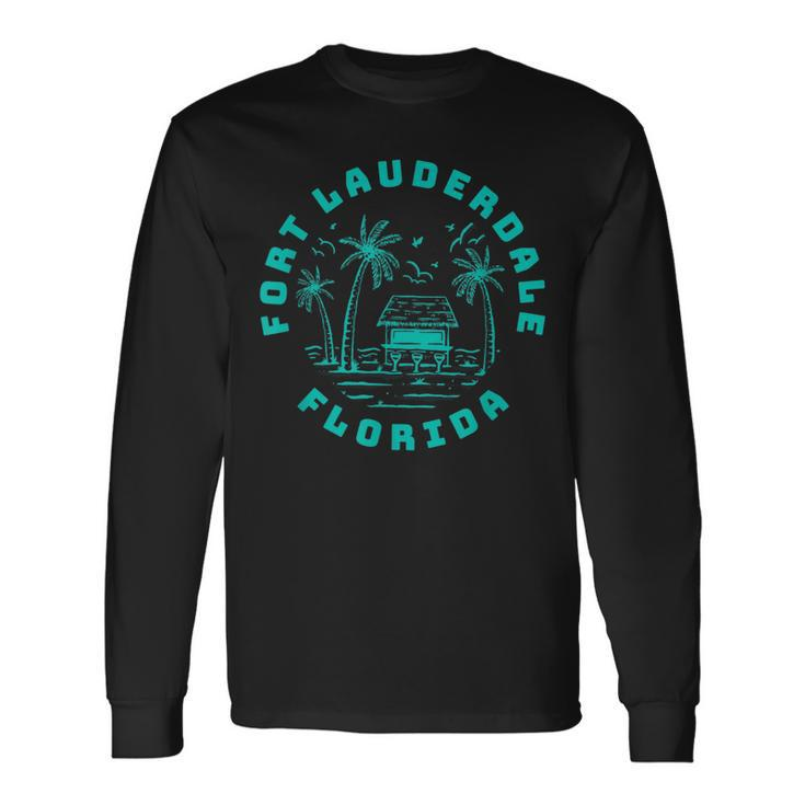 Fort Lauderdale Fl Florida City Lover Home Graphic Long Sleeve T-Shirt