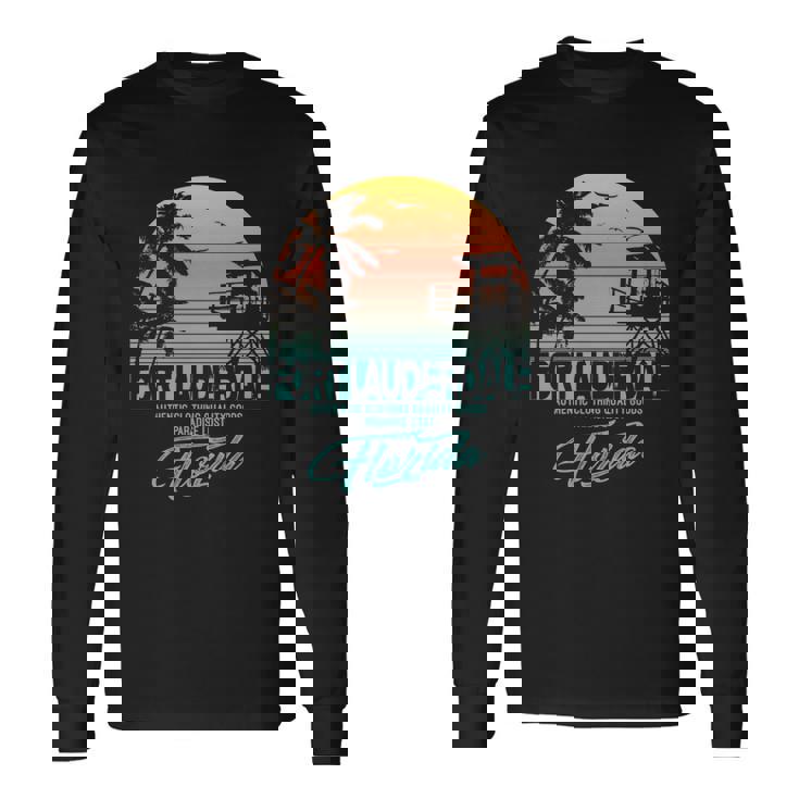 Fort Lauderdale Florida Beach Florida & Merchandise Long Sleeve T-Shirt