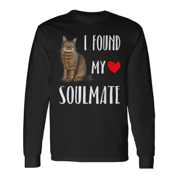 I Found My Soulmate Pixiebob Cat Lover Best Friend Long Sleeve T-Shirt