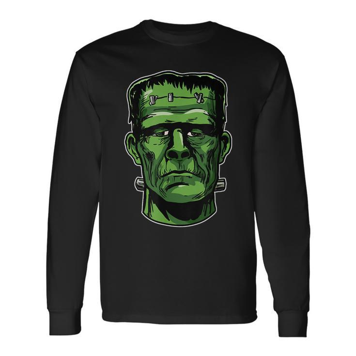 Frankenstein Monster Cartoon Horror Movie Monster Halloween Halloween Long Sleeve T-Shirt