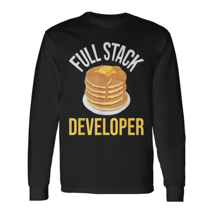 Full Stack Developer Computer Science Programmer Coding Long Sleeve T-Shirt