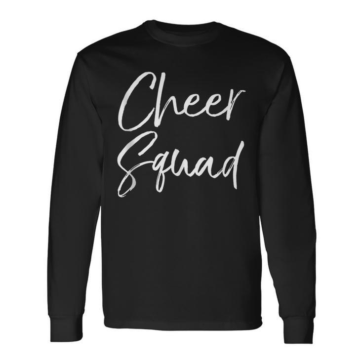 Fun Matching Cheerleading For Cheerleaders Cheer Squad Long Sleeve T-Shirt