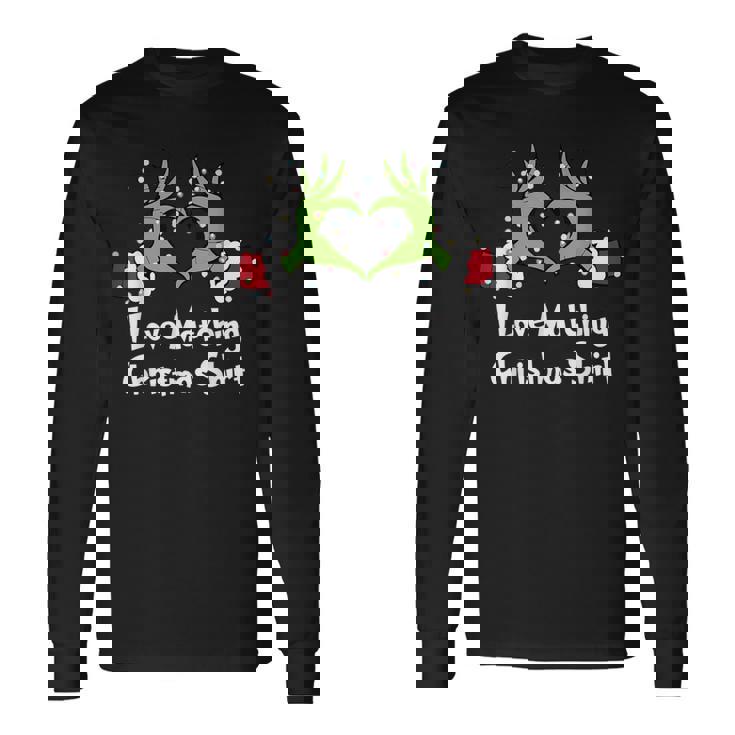 Couple Christmas I Love Matching Christmas Xmas Long Sleeve T-Shirt