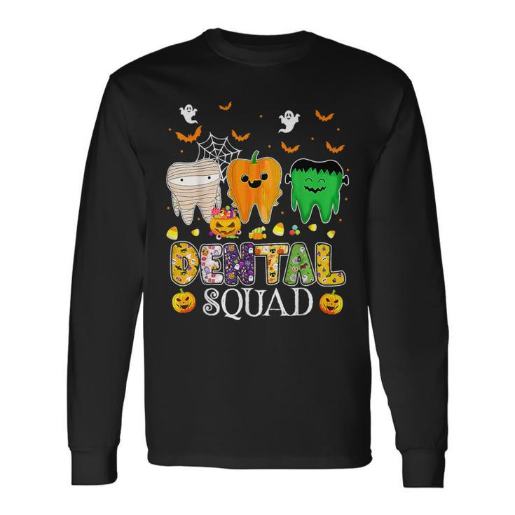 Dental Squad Costume Denstist Halloween Long Sleeve T-Shirt