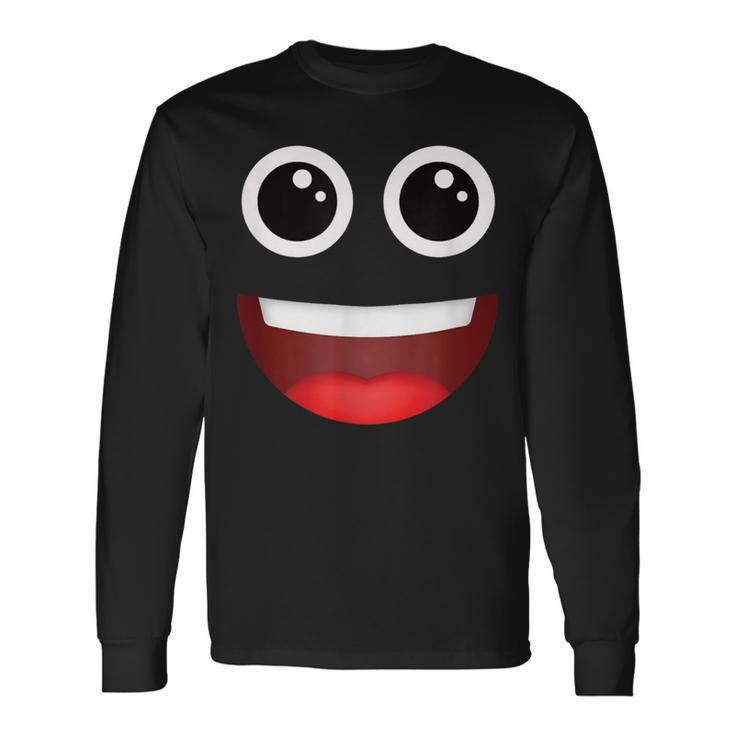 Group Costume Halloween Team Outfit Poop Emoticon Long Sleeve T-Shirt