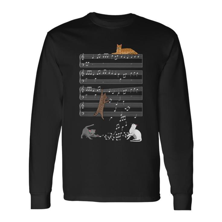 Musical Cats Cat And Music Lover Cat Long Sleeve