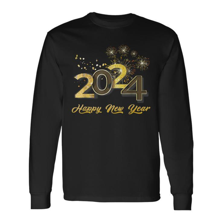 New Years Eve Party Supplies 2024 Happy New Year 2024 Long Sleeve T-Shirt