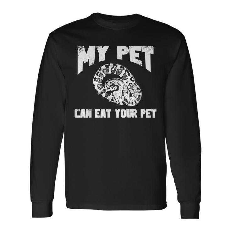 Pet Love Ball Python Snake Lovers Long Sleeve T-Shirt