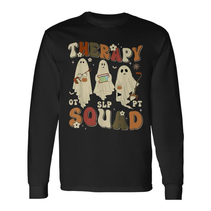 Therapy Squad Slp Ot Pt Team Halloween Therapy Squad Long Sleeve T-Shirt