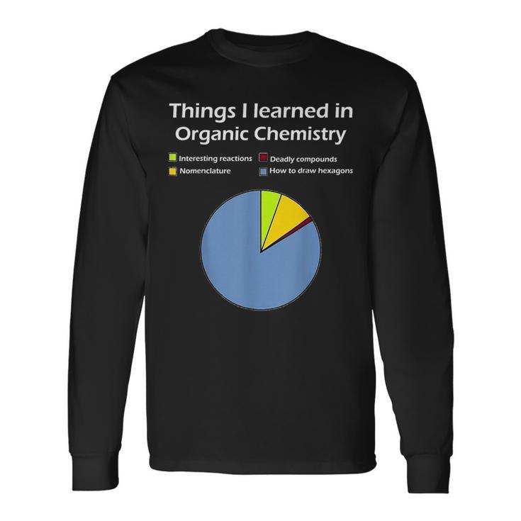 Things I Learned In Organic Chemistry Science Long Sleeve T-Shirt