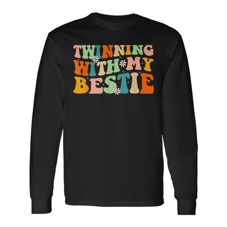 Twin Matching Twins Day Friend Twinning With My Bestie Long Sleeve Gifts ideas
