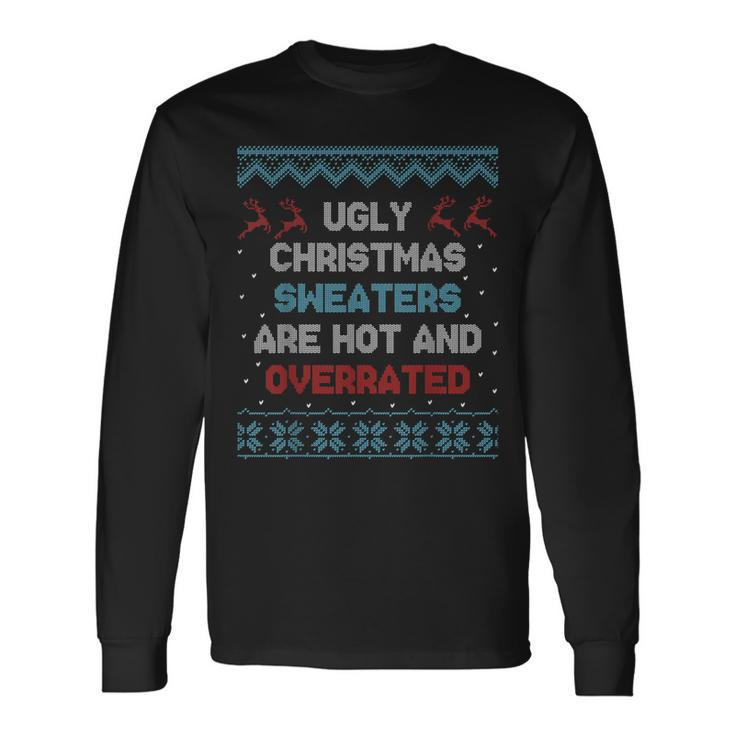 Ugly Christmas Sweater Boys Fun Xmas Long Sleeve T-Shirt