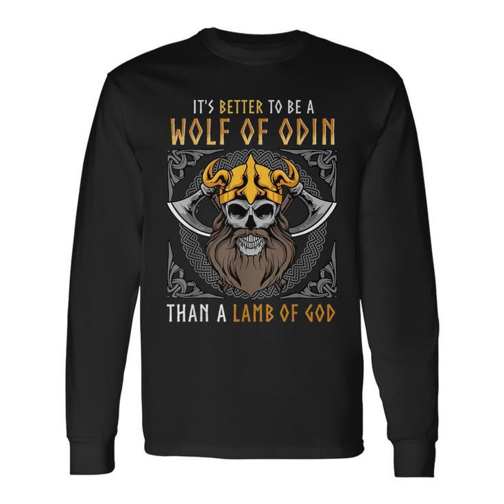 Viking Blood Runs Through My Veins Norse Dna Long Sleeve T-Shirt