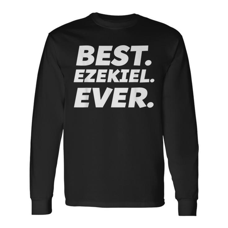 Worlds Best Ezekiel Kid Ezekiel Name Long Sleeve T-Shirt
