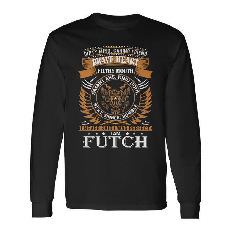 Futch Name Futch Brave Heart V2 Long Sleeve T-Shirt