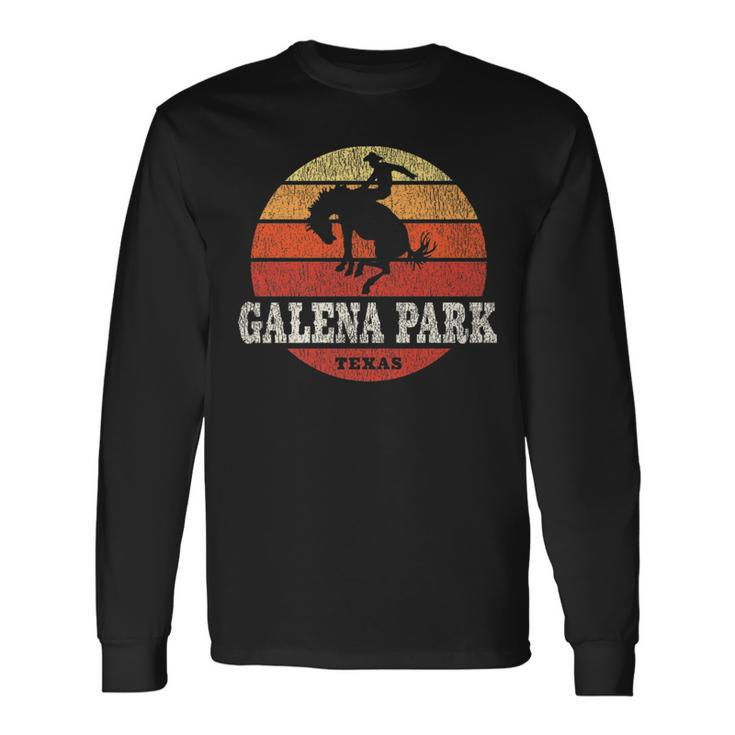 Galena Park Tx Vintage Country Western Retro Long Sleeve T-Shirt