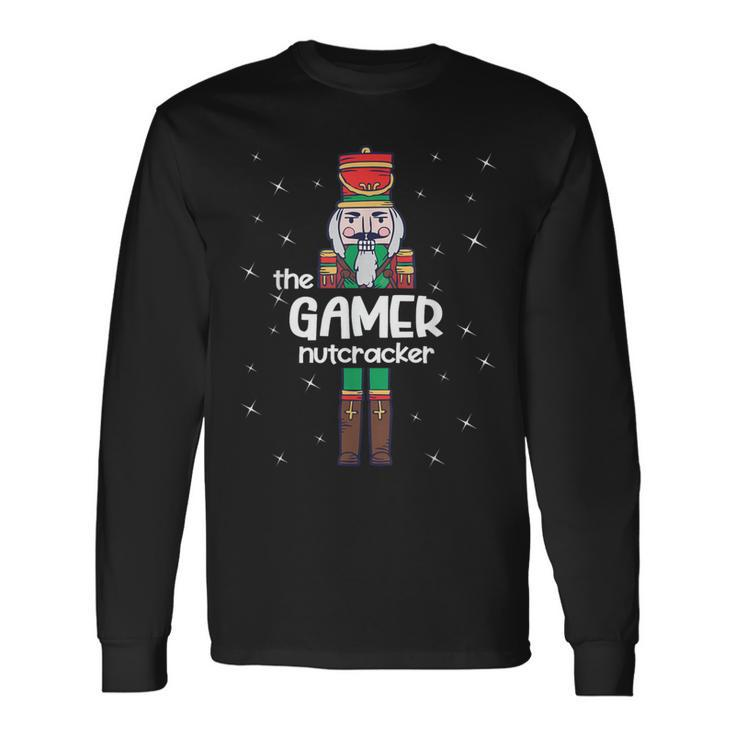 Gamer Nutcracker Family Matching Pajama Long Sleeve T-Shirt