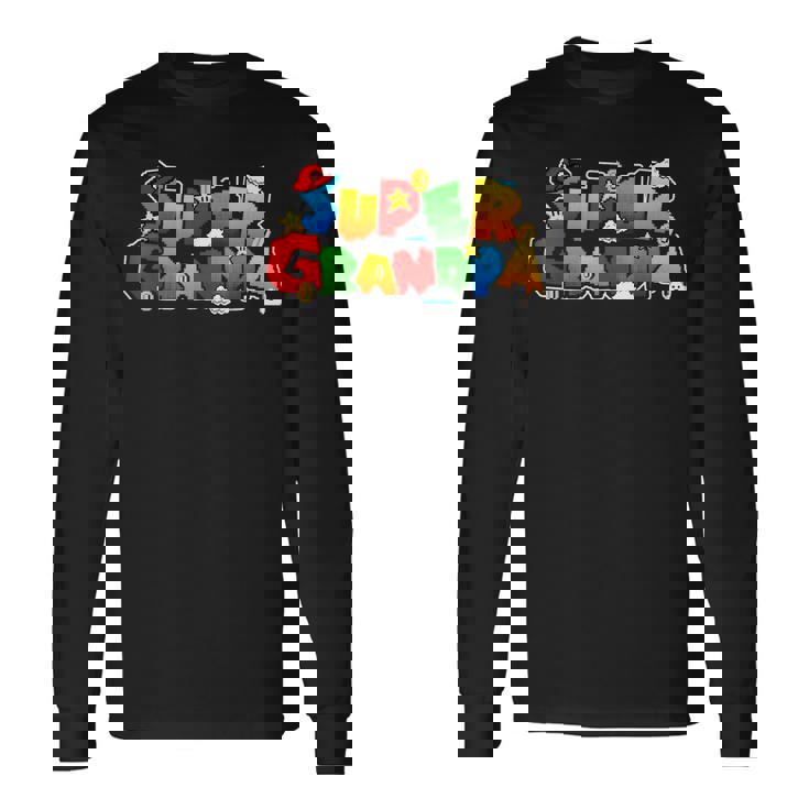 Gamer Super Grandpa Gamer For Grandpa Long Sleeve