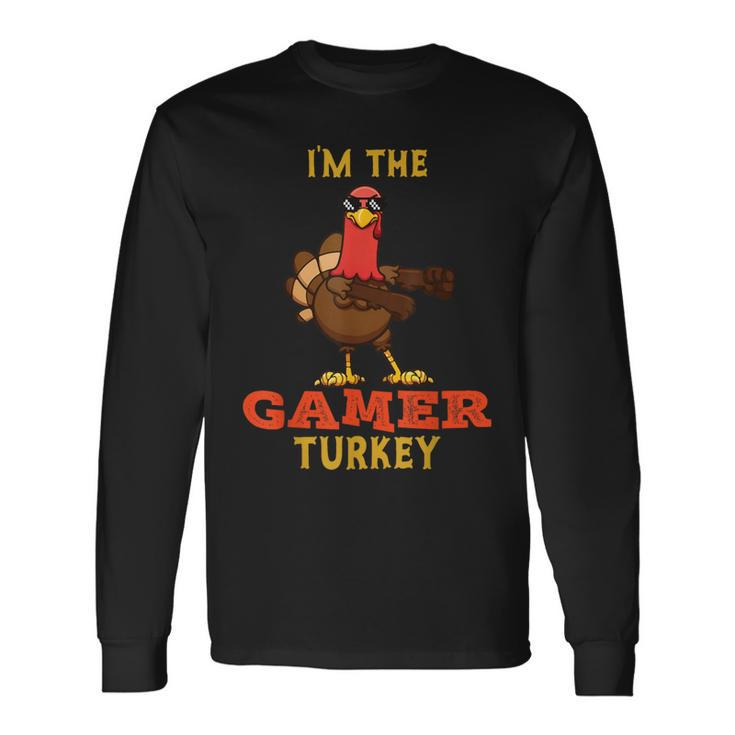 Gamer Turkey Matching Family Group Thanksgiving Long Sleeve T-Shirt