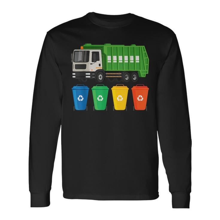 Garbage Truck Truck Trash Recycling Lover Waste Management Long Sleeve T-Shirt