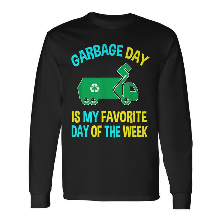 Garbage Uniform Trash Garbage Man Costume Truck Long Sleeve T-Shirt