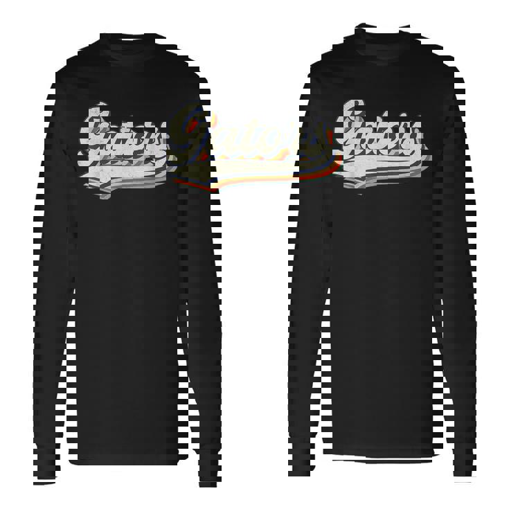 Gators Name Personalized Vintage Retro Gators Sport Name Long Sleeve T-Shirt T-Shirt
