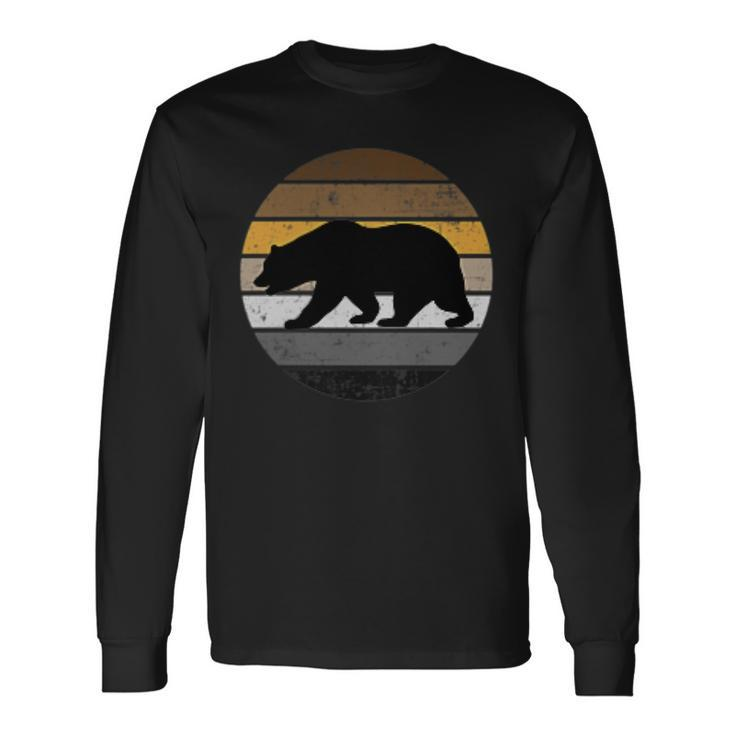 Gay Bear Pride Distressed Pocket Long Sleeve T-Shirt T-Shirt