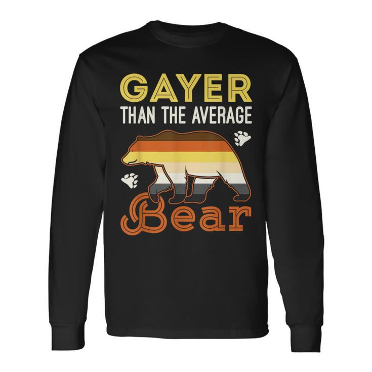 Gay Bear Pride Flag Subculture Male Lgbtq Long Sleeve T-Shirt T-Shirt