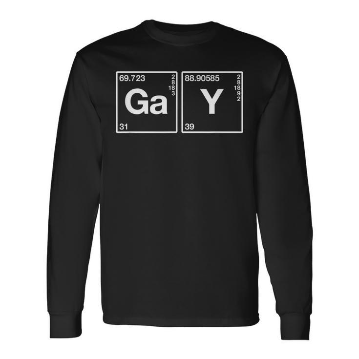 Gay Male Pride Subtle Lgbtq Chemistry Mlm Long Sleeve T-Shirt