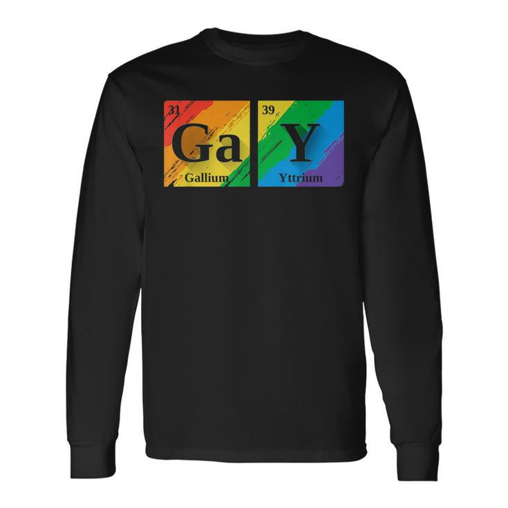 Gay Periodic Elements For Gay Friend Lgbt Science Long Sleeve T-Shirt T-Shirt