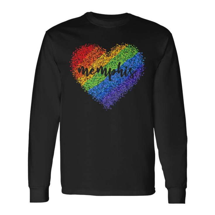 Gay Pride Memphis Lgbtq Lesbian Gay Bi Trans Long Sleeve T-Shirt T-Shirt