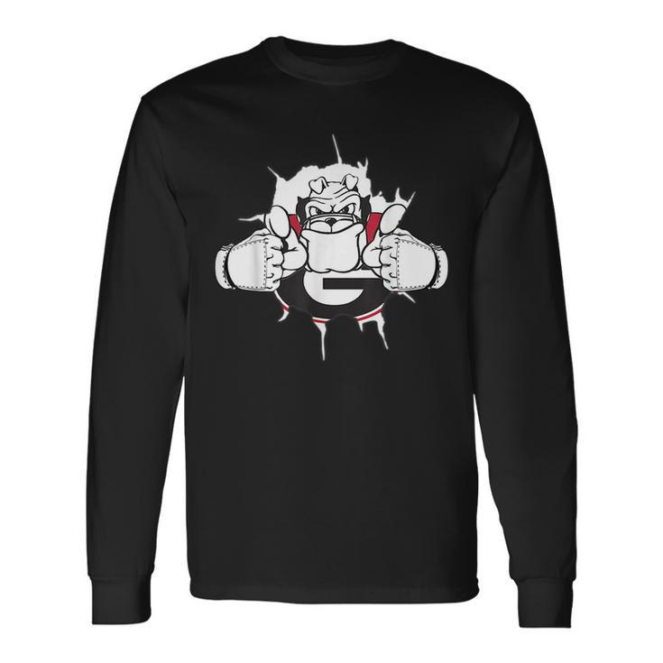 Georgia Football Bulldog Football Georgia And Merchandise Long Sleeve T-Shirt