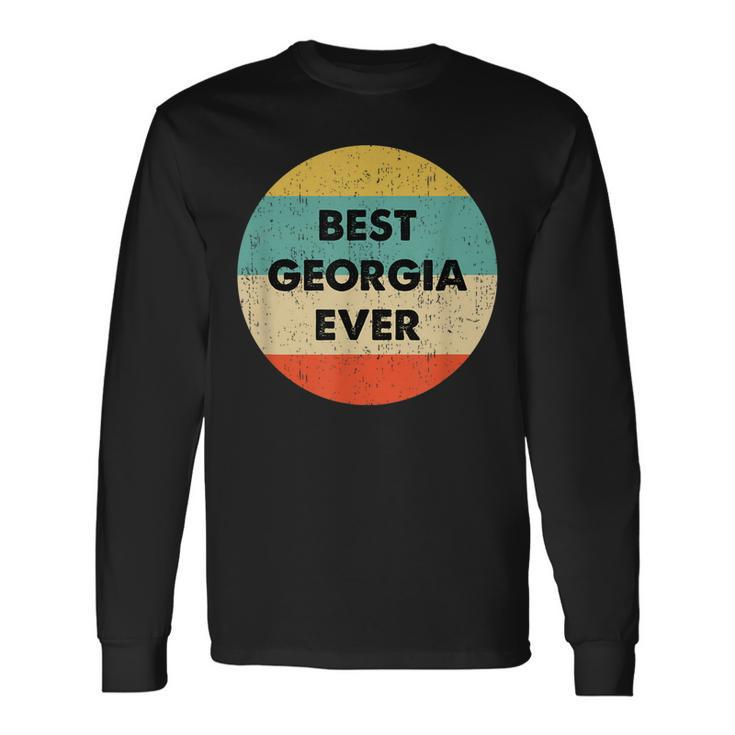 Georgia Name Long Sleeve T-Shirt