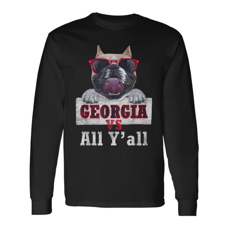 Georgia Vs All Yall Vintage Bulldog Long Sleeve T-Shirt