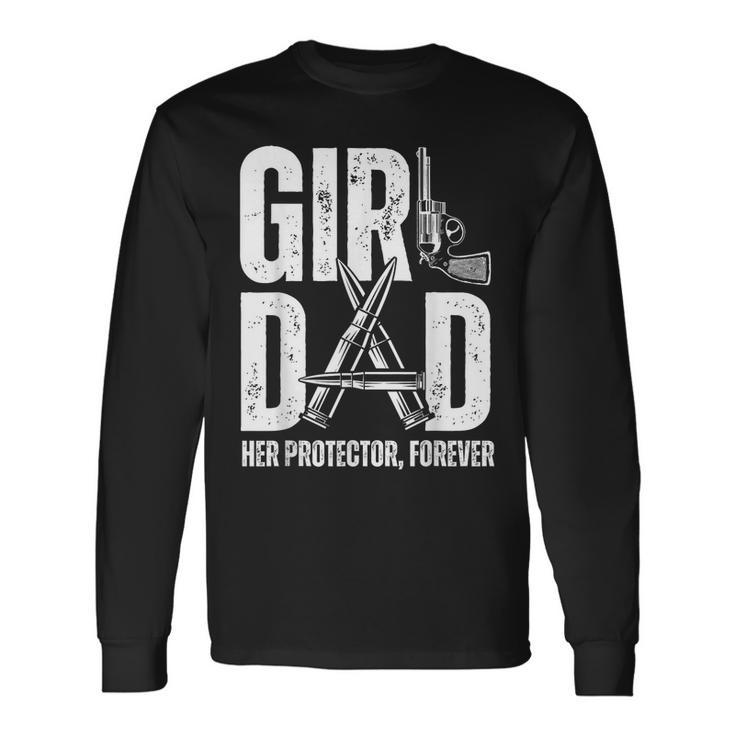 Girl Dad Her Solder Forever Proud Fathers Day Dad Of Girls Long Sleeve T-Shirt T-Shirt