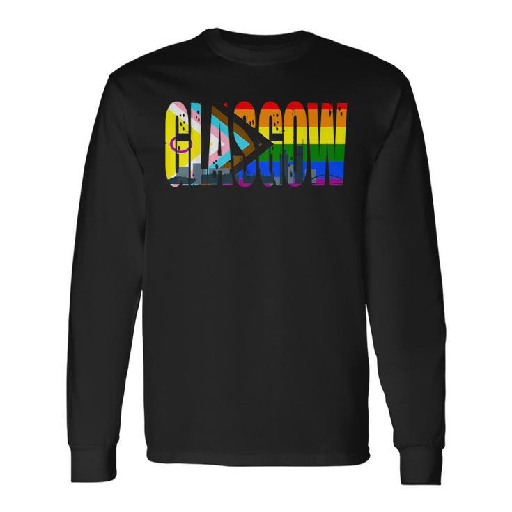 Glasgow Lgbti Flag Pride Support City Long Sleeve T-Shirt T-Shirt