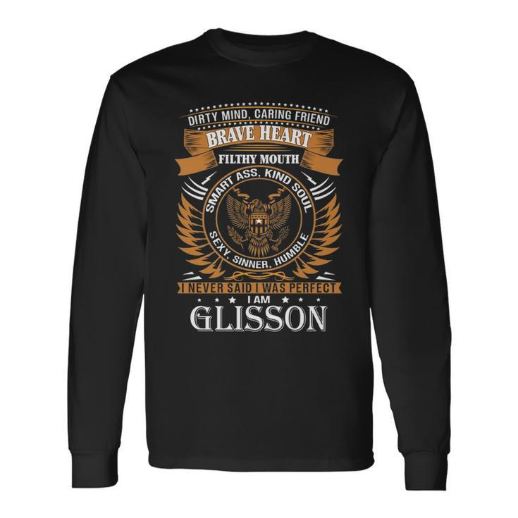 Glisson Name Glisson Brave Heart Long Sleeve T-Shirt
