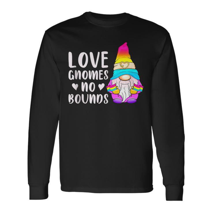 Gnome Pansexual Lgbt Pride Pan Colors Long Sleeve T-Shirt