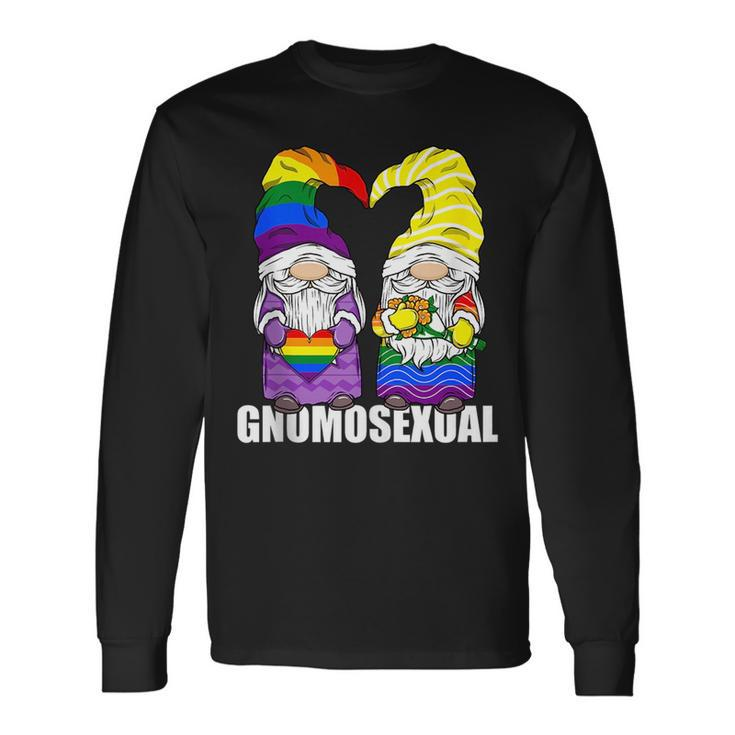 Gnomosexual Lgbtq Gnome For Gay Love Pride Gnomes Long Sleeve T-Shirt