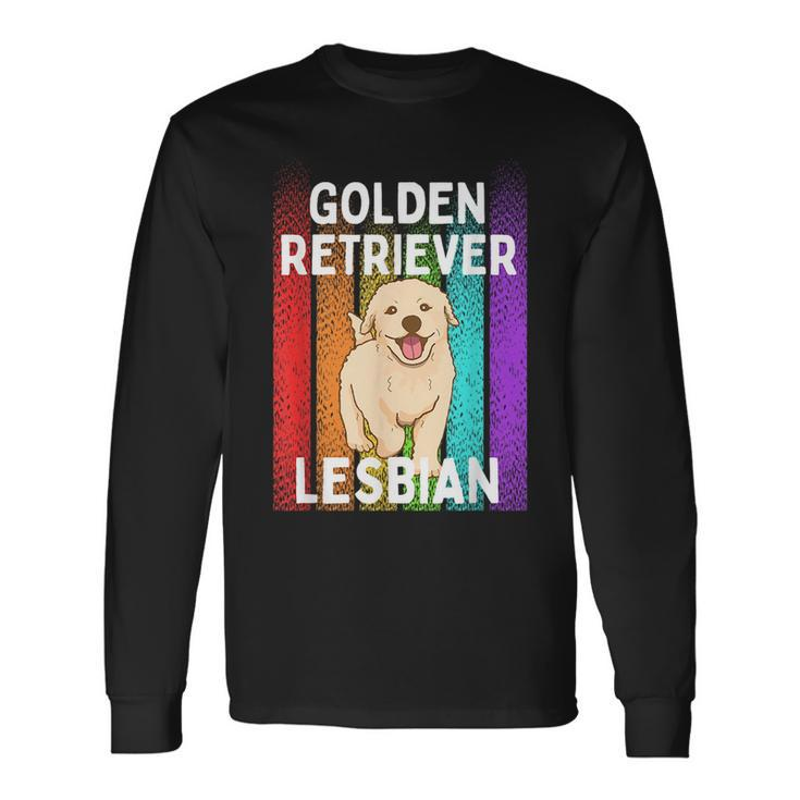 Golden Retriever Lesbian Long Sleeve T-Shirt T-Shirt Gifts ideas