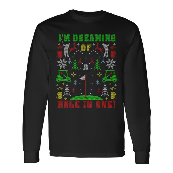 Golfing Golf Lover Ugly Christmas Sweater Party Long Sleeve T-Shirt
