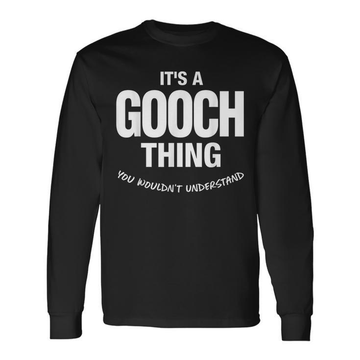 Gooch Thing Name Reunion Reunion Long Sleeve T-Shirt T-Shirt